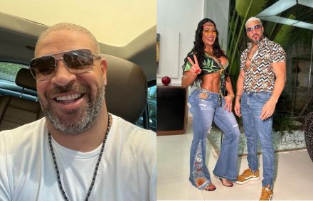Adriano Imperador nega affair com Gracyanne e elogia Belo