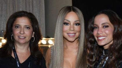 Mariah Carey recebe Anitta e a tia dela após fazer show na noite do sábado (13) em Las Vegas