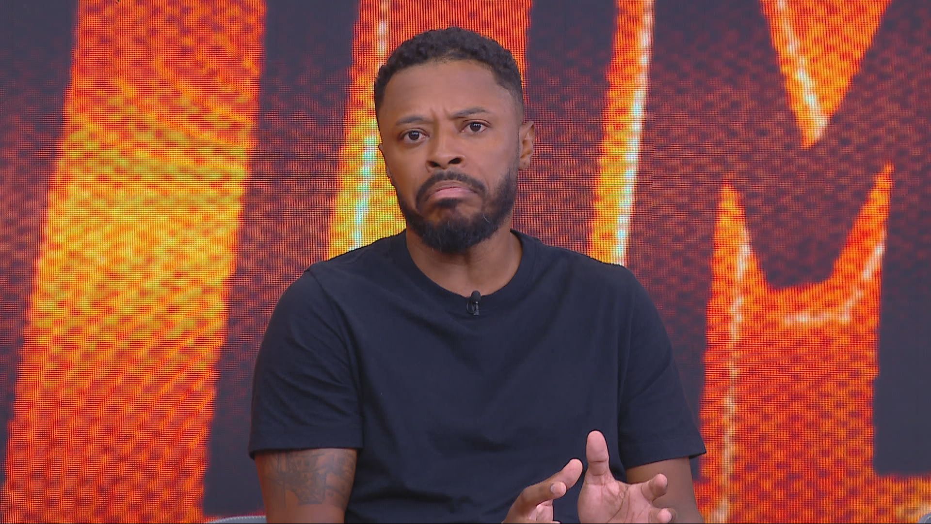 Michel Bastos, ex-jogador de Palmeiras, São Paulo e Seleção Brasileira, no Domingol