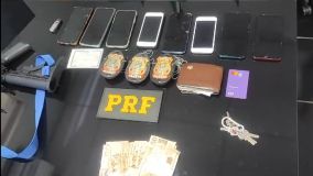 Objetos apreendidos com os fugitivos de Mossoró