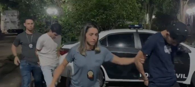 Jesser Marques Fidelix, o Jessé, e Márcio André Geber Boaventura Júnior foram presos em São Paulo / Divulgação/Polícia Civil