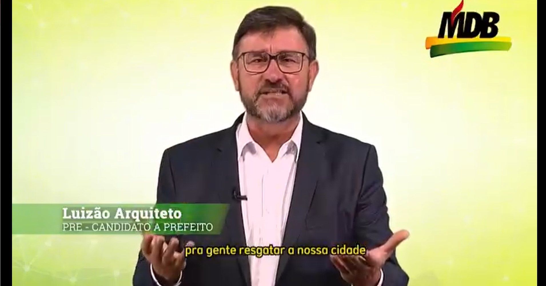 Luizão Arquiteto se apresentava como pré-candidato a prefeito de Santa Isabel / Reprodução