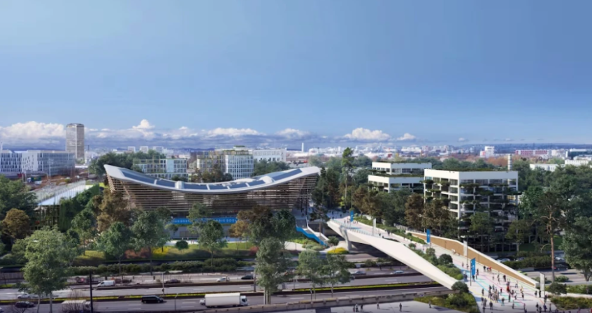 Centro Aquático é localizado na cidade de Saint-Denis / Paris 2024