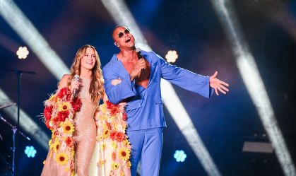 Léo Santana esteve na gravação do novo DVD Claudia Leitte