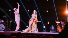 Tomate esteve na gravação do novo DVD Claudia Leitte