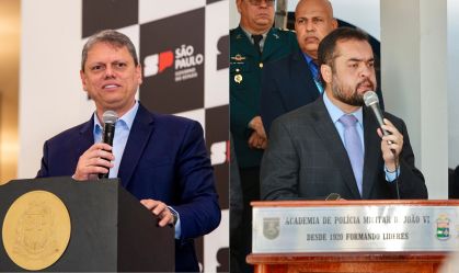 Tarcísio de Freitas e Cláudio Castro