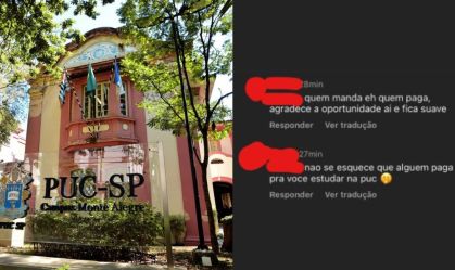 “Quem manda é quem paga”: alunos bolsistas denunciam discriminação sofrida por colegas da PUC-SP