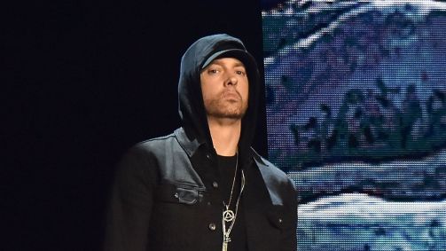 Eminem no MTV EMA de 2017, em Londres, na Inglaterra