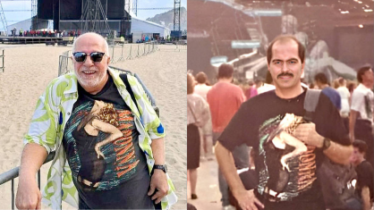 Fã de Madonna compara fotos dele em frente a palcos de shows dela em 1990 e 2024