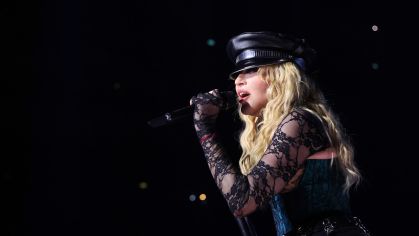 A cantora Madonna durante apresentação em Londres em outubro de 2023