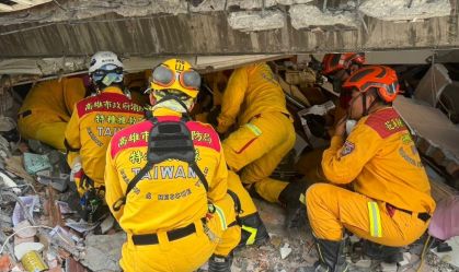 Quase 50 pessoas continuam desaparecidas após terremoto em Taiwan