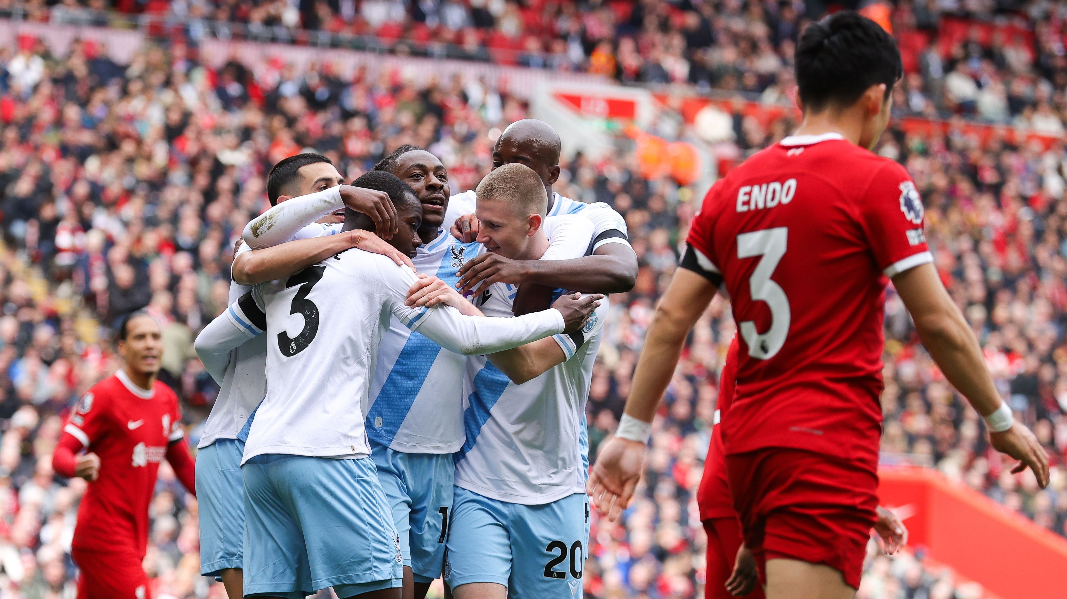 Liverpool perdeu em casa para o Crystal Palace por 1 a 0