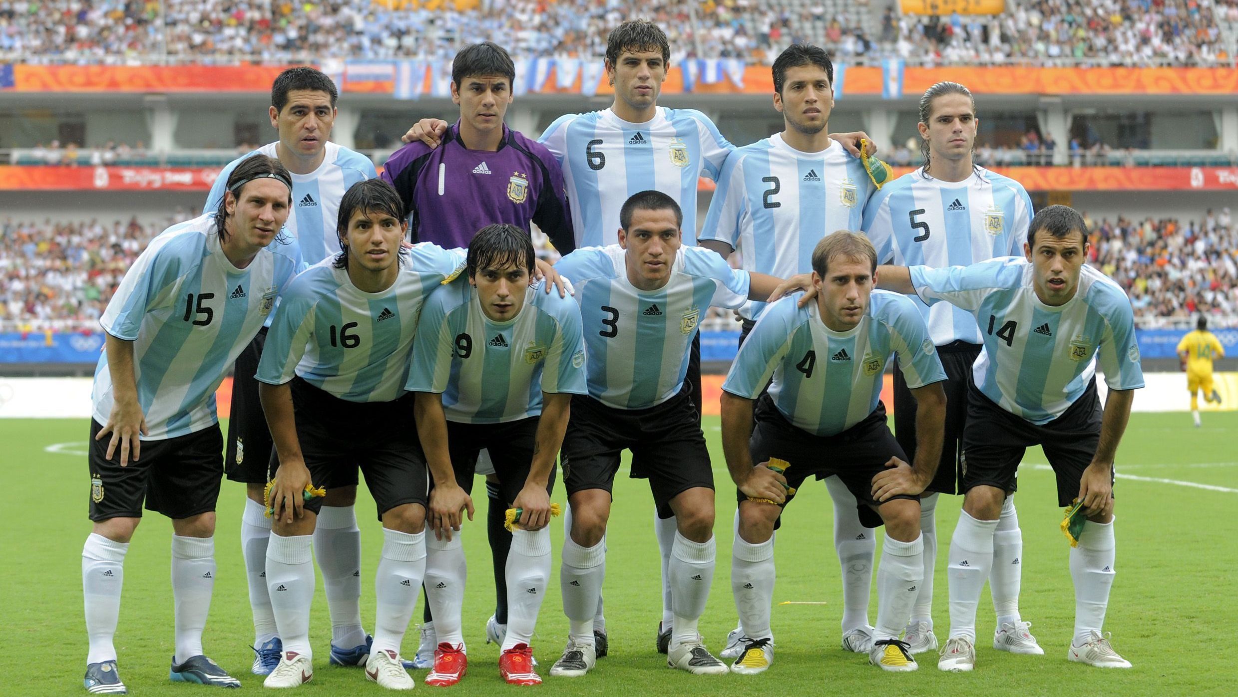 Argentina campeã olímpica de 2008 tinha Messi e Mascherano / Pressefoto ULMER/Robert Michael/picture alliance via Getty Images