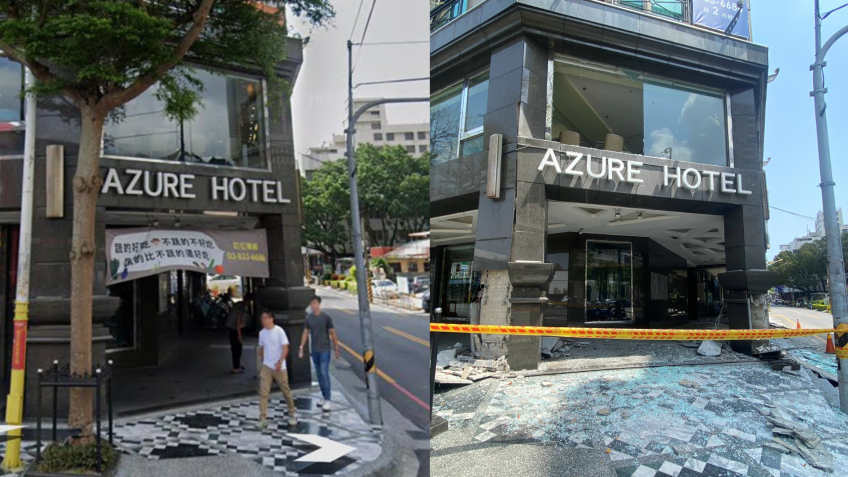 Hotel Azure, em Hualien, Taiwan / Google Street View / Reuters