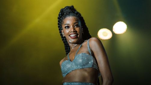 Iza fazendo show no Rock in Rio de 2019