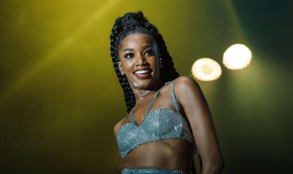 Iza fazendo show no Rock in Rio de 2019