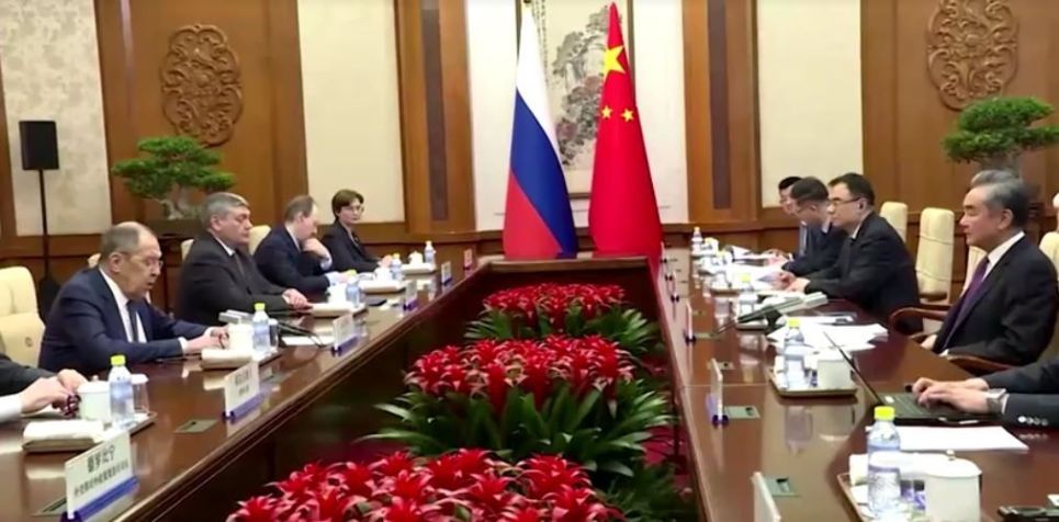 Reunião entre ministros da Rússia e da China em Pequim / 09/04/2024 RUSSIAN FOREIGN MINISTRY HANDOUT/REUTERS
