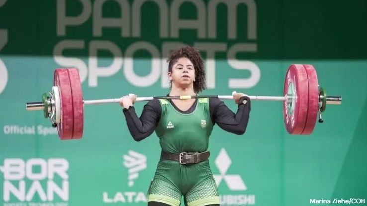 Laura amaro levantou 253kg e conquistou vaga na Olimpíada de Paris