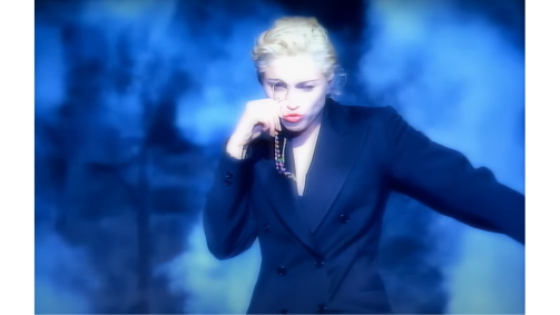 Madonna no videoclipe da música &quot;Express Yourself&quot;, de 1989