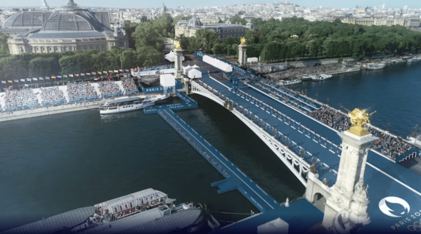 Ponte Alexandre III, em Paris. / Paris 2024
