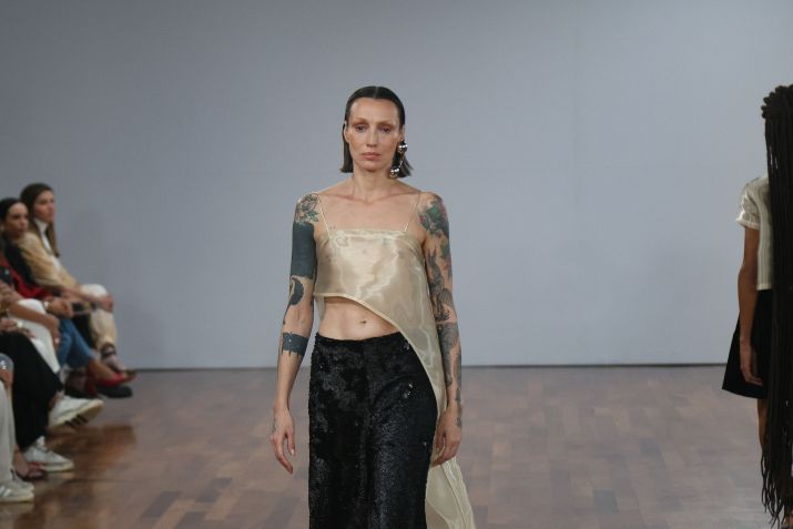 Marina Dias no desfile da Reptilia na SPFW N57 / Tomzé Fonseca/ AgNews