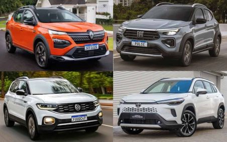 Kardian, Pulse, T-Cross e Corolla Cross estão entre os SUVs mais econômicos do Brasil