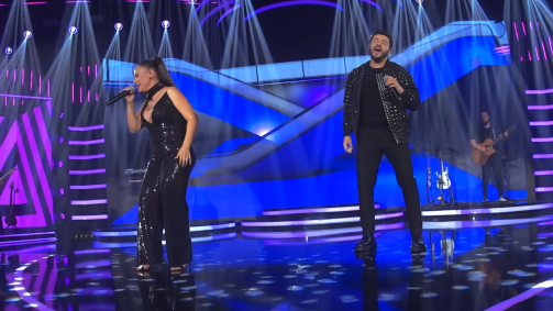 Simone Mendes e Thiago Carvalho no vídeo da música "Beijoqueira"