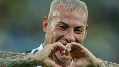 Vargas marcou o primeiro gol da vitória do Atlético-MG