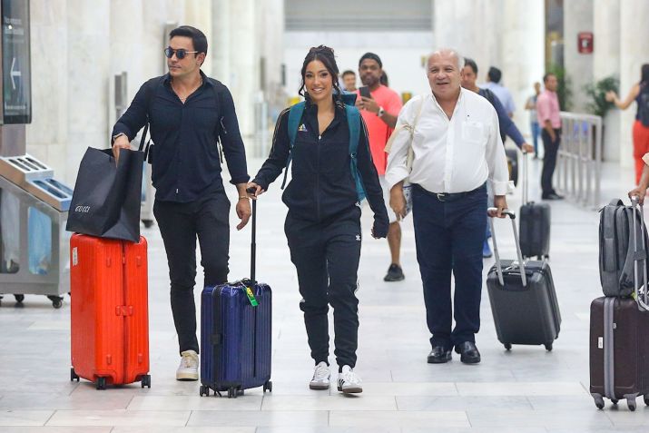 Vanessa Lopes e seu pai, Alisson Ramalho, chegam ao Rio de Janeiro para final do BBB 24 / Victor Chapetta/Agnews