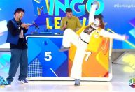 Grávida do 3º filho, Virginia cai ao vivo no SBT; assista ao momento