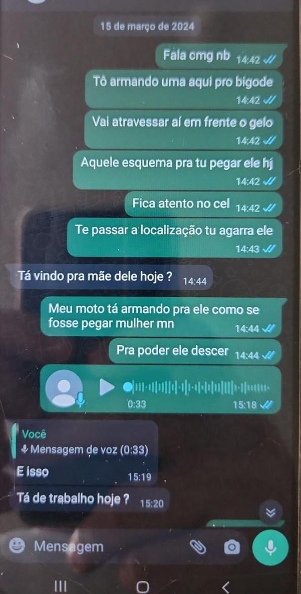Filipe oferece armar emboscada para suposto informante da polícia