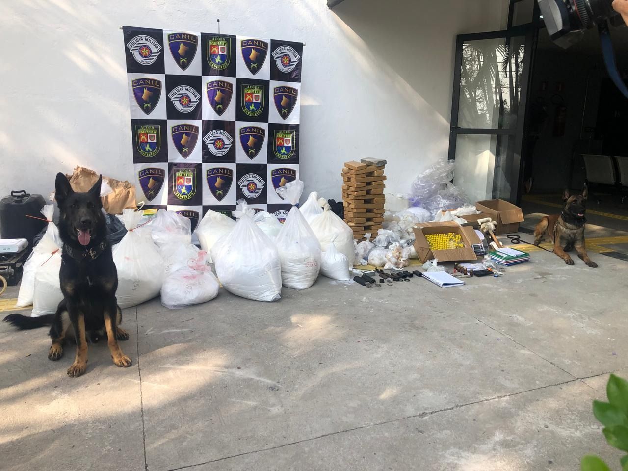 Cão policial encontra mais de 400 kg de drogas em Paraisópolis (SP) / Baep