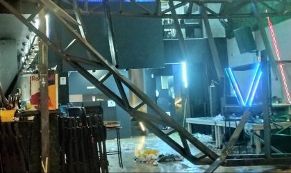 Mezanino que funcionava como camarote desabou durante show no DF