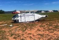 Helicóptero cai com quatro pessoas a bordo em aeroporto da Casa Militar, no Mato Grosso do Sul