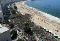 Bolsonaro participa de ato com aliados e apoiadores no Rio