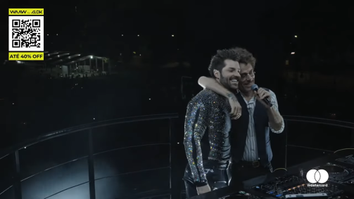 Nando Reis participou do show do Alok em Brasília no sábado (20)