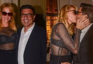 Ana Hickmann e Edu Guedes posam juntos em evento realizado em SP