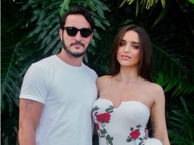 Rafa Kalimann e Allan Souza Lima posam juntos