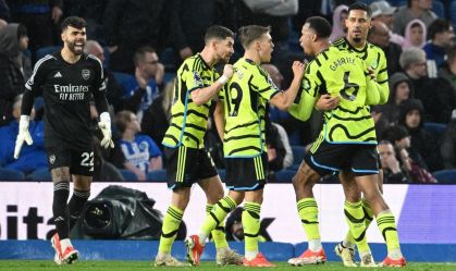Arsenal está na liderança da Premier League