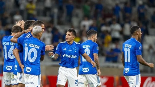 Jogadores do Cruzeiro na Libertadores
