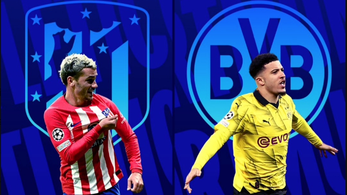 Atlético de Madrid e Borussia Dortmund se enfrentam na Champions