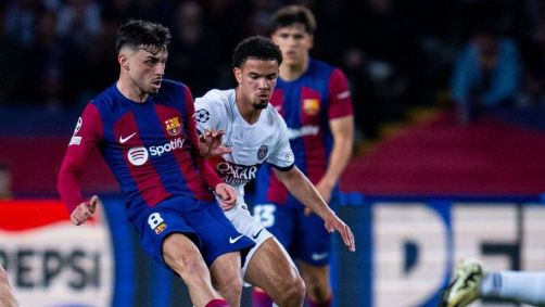 Lance de Barcelona x PSG pela Champions League