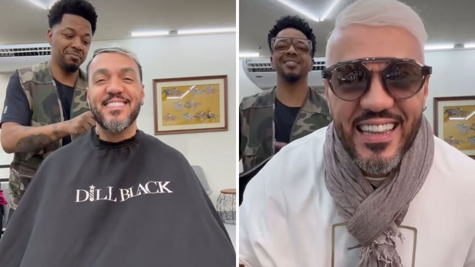 Belo exibe madeixas platinadas / Reprodução/Belo/Instagram
