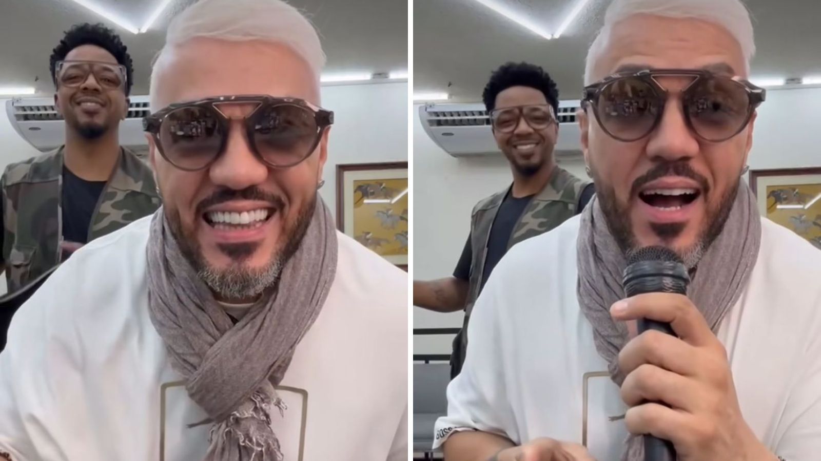 Belo muda de visual após término com Gracyanne Barbosa