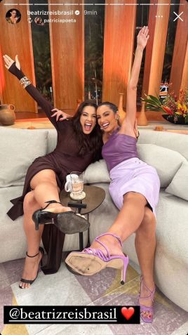 Beatriz Reis participou do "Encontro com Patrícia Poeta" nesta terça-feira (30) / Reprodução/Instagram