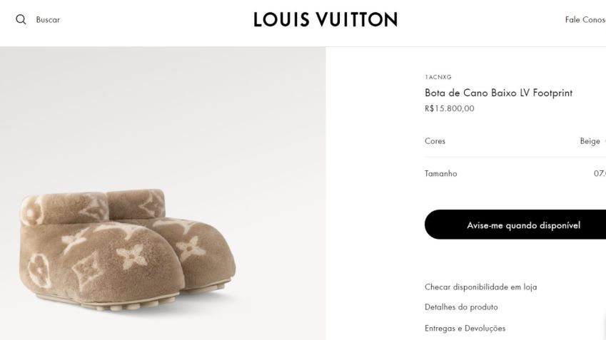 Confira detalhes da peça usada por Justin Bieber / Reprodução/Louis Vuitton