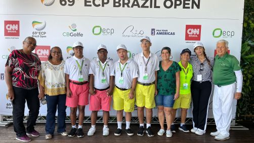 Participantes de projeto social foram voluntários no Brazil Open Tour de golfe, no Rio de Janeiro