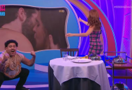 BBB24: Lucas Henrique comemora ao vivo beijo de Matteus e Isabelle