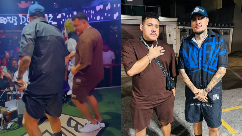 Lucas Henrique participou do show de MC Binn nesta sexta-feira (26) / Reprodução/Instagram