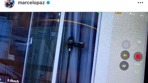 Câmera flagrada por drone do Fortaleza apontada para treino do time